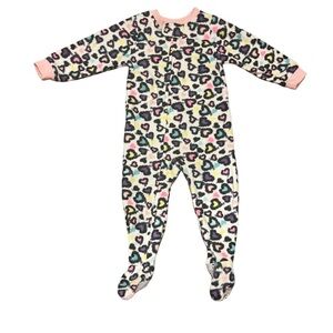 Kidgets Pink and Purple girls Hearts Sleeper. Size 18M.